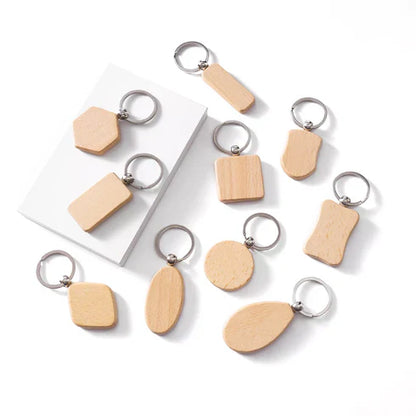 Wooden Keychain (10pcs)