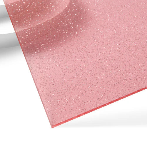 1/8" Glitter Translucent Glossy Acrylic Sheet Plexiglass (3pcs)