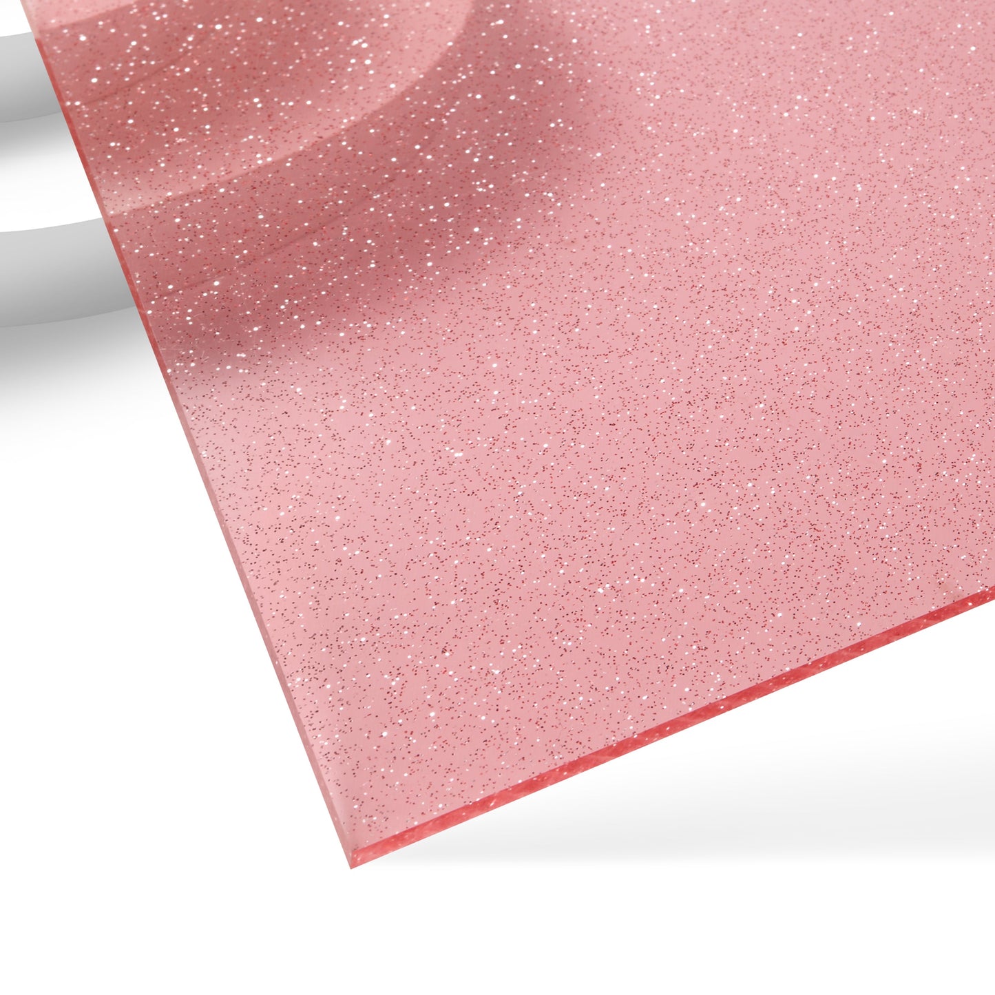 1/8" Glitter Translucent Glossy Acrylic Sheet Plexiglass (3pcs)