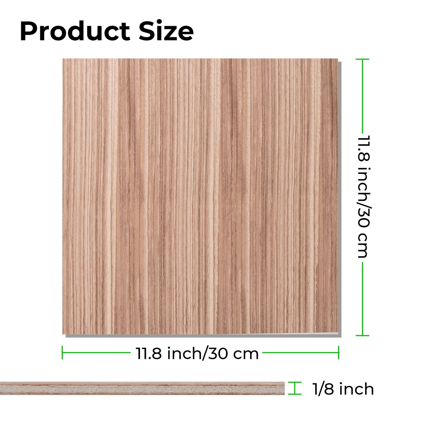 1/8" Ebony Plywood Sheets (6pcs)