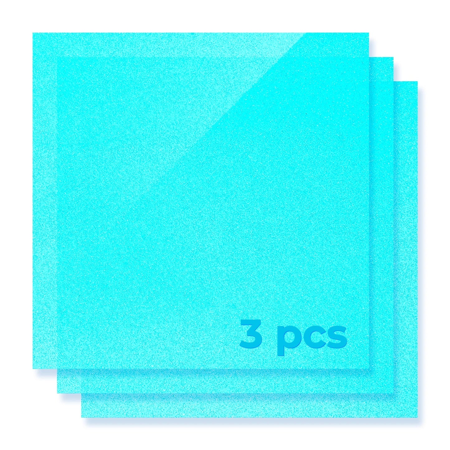 1/8" Glitter Translucent Glossy Acrylic Sheet Plexiglass (3pcs)